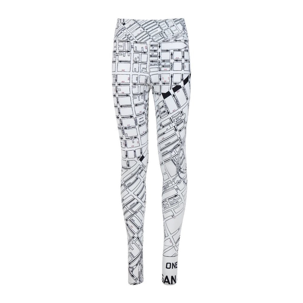 1971 San Francisco Map Yoga Leggings